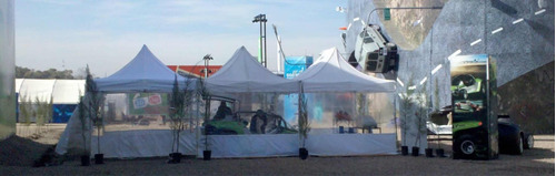 3gazebos 4x3 Blancos - Lat. Transparentes Y Uniones - Usados