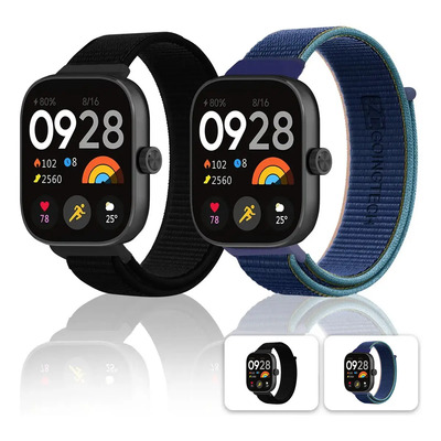 Zcgoingtech 2pzs Correa Tela Nylon Para Redmi Watch 5\u002F4 Y Xiaomi Band 8pro\u002F9pro | Meses sin interés