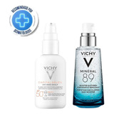 Combo Vichy Capital Solei Uv Age + Mineral 89 Fortificante