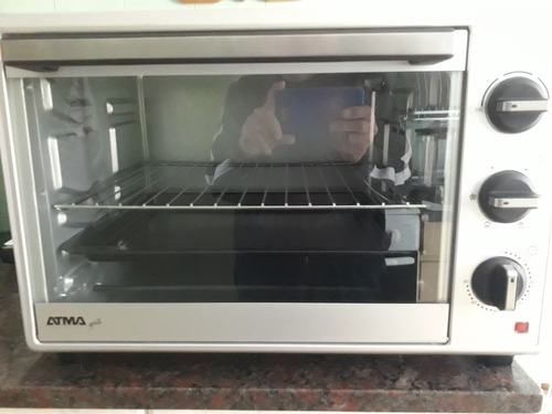 Horno De Mesa Eléctrico Atma Hg4010e 40l Plateado 220v