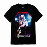 Metallica Jame Hetfield 133 Rock Metal Polera Dtf