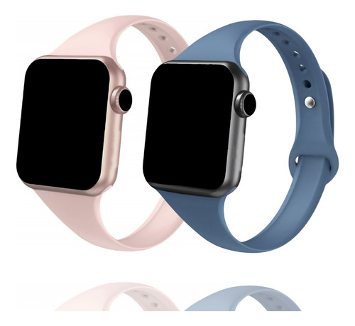 Pulseira Silicone Slim Fina Para Apple Watch Smartwatch Iwo