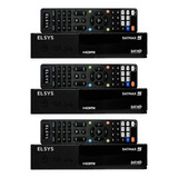 3 Receptores Digitais Fullhd Satmax 5 Banda C E Ku Etrs70