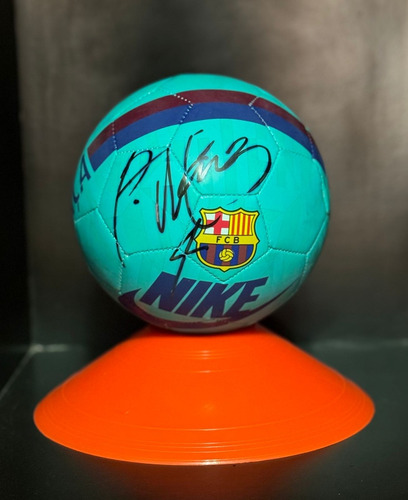 Mini Balón Fc Barcelona Firmado Rafael Márquez Selección Mex
