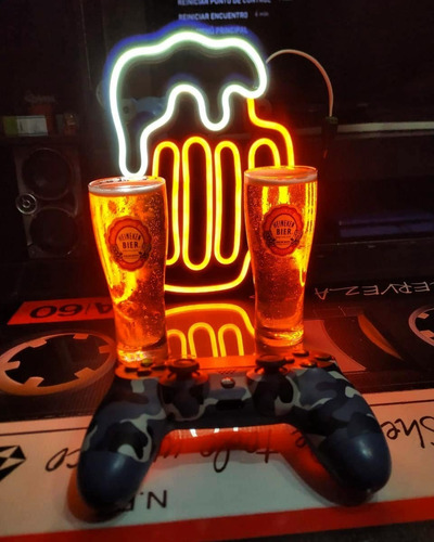 Cartel Chopp En Neón Led / Flex / Personalizado / Decoración