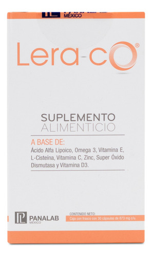  Lera Co Suplemento Ácido Lipólico Omega 3 Vitamina E 30 Caps