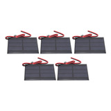 Módulo De Placa De Batería Con Mini Panel Solar De 5 Piezas