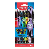 Lapices De Color Maped Color Peps Monster X 12 822612