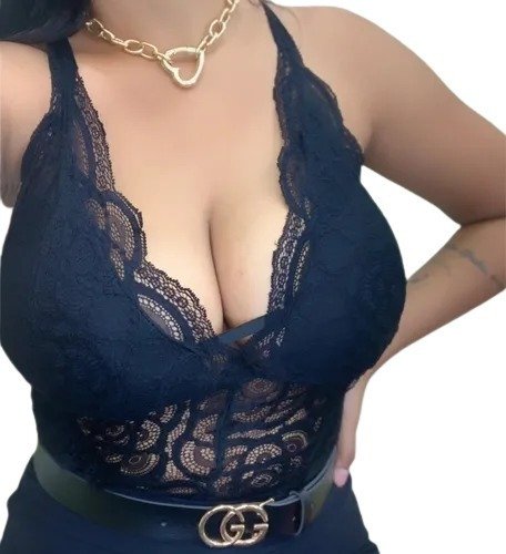 Body Rendado Moda Plus Size Forro Nude Alcinha Verão