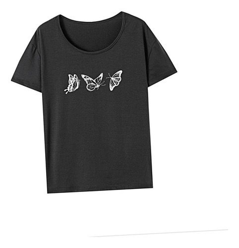 Camiseta De Mujer Ropa Moda Camiseta De Manga Corta Suave