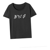 Camiseta De Mujer Ropa Moda Camiseta De Manga Corta Suave