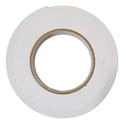 Cinta Adhesiva Radox 19mm X 5m Doble Cara Espuma Eva Blanco Liso