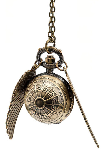Collar Reloj Snitch Harry Potter Runas + Estuche Dayoshop