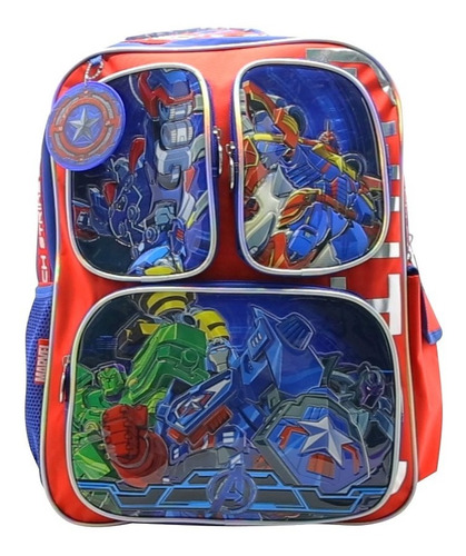 Mochila Escolar Grande Espalda Avengers 18 Pulgadas Cresko