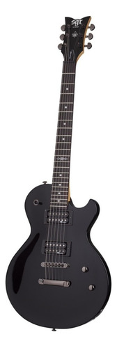 Guitarra Eléctrica Schecter Sgr Solo-ii De Tilo Midnight Satin Black Con Diapasón De Palo De Rosa