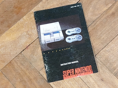Snes Manual Original De Consola Super Nintendo Idioma Ingles