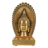 Estatua De Buda Con Forma De Cabeza De Buda Para Decoración