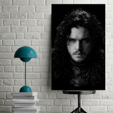 Cuadros Series Game Of Thrones Jon Snow Black (80x50 Cm)