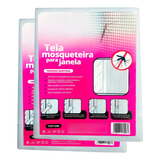 Kit 2 Tela Mosquiteira Janela Anti Insetos Velcro 1,3x1,5m