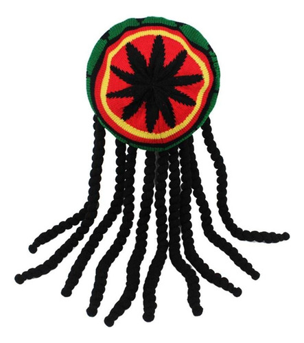 Aruoy Rasta Reggae Sombrero Jamaiquino Rasta Peluca Gorra