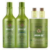 Kit Shampoo + Cond + Máscara E Óleo Argan Oil Inoar