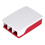Case Raspberry Pi 4 Foundation Branco E Vermelho