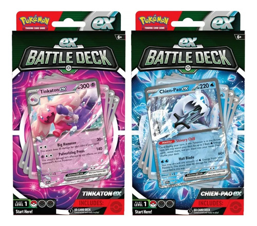 3 Kit Baralho Deck Pokémon Batalha Ex 360 Cartas Copag Novo