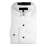 Camisa Smoking Hombre Blanca De Vestir Formal 