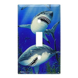 Placa Interruptor Tiburones - Simple