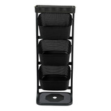 Multiestante Organizador Cocina Canastas Frutas Verduras X 3 Color Negro