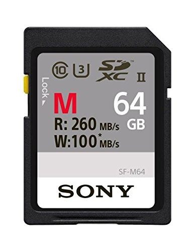 Tarjeta De Memoria Sony De 64gb, Uhs-ii Sd, Cl10, U3, Max R2