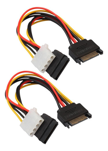 2 Unds 15 Pin A Cable Divisor De Alimentación Forma De Y