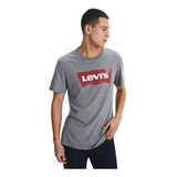 Remera Levis Gris Modelo Standard Graphic Batwing  