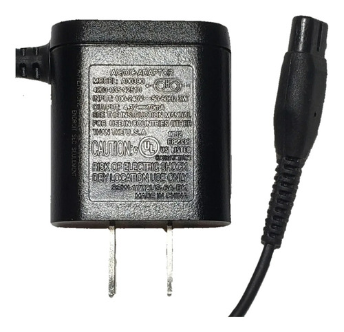 Cargador Para Rasuradora Philips 4.3v 70ma Mod. A00390