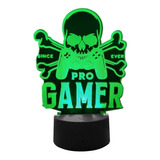 Pro Gamer Gamepad Lámpara 3d Led Rgb Usb Luces De Noche Cump