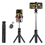 Bastão Pau De Selfie E Tripé Bluetooth Para Celular E Câmera