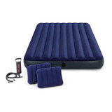 Set Colchon Inflable Intex 2 Plazas + 2 Almohadas + Inflador