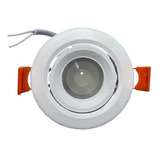 Spot Led 3w Embutir Redondo Direcionável Teto Sanca