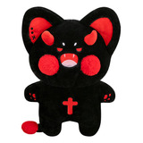 Peach Cat Lindo Cojin De Peluche Con Diseno De Gato Diablo P