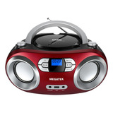 Radio Grabadora Megatek, Bluetooth, Cd, Fm, Rojo