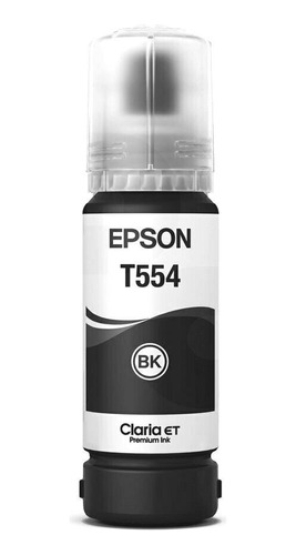 Tinta Original Epson T554 Bk Negra Pigmentada L8160 L8180