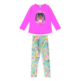 Conjunto Infantil Feminino Algodão Sem Flanela Malwee Kids