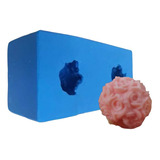 Forma Molde Silicone Sabonete Mini Esfera De Rosas 02 Cav