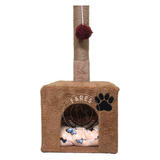 Rascador Para Gato Con Casita Juego Casa Para Gatos