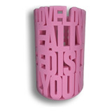 Vaso Organizador Moderno 3d Grande All You Need Is Love