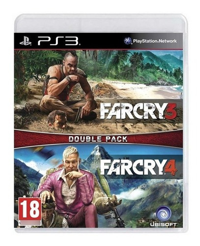 Far Cry 3 + Far Cry 4 Double Pack - Ps3 -novo - Mídia Física
