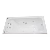 Bañera Hidromasaje Jacuzzi Acrílico 140 X 70 Blanco 6 Jets