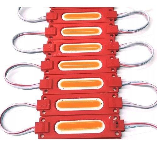 Modulo Led Cob Dome Rojo 24v Por Pack 60 Unidades