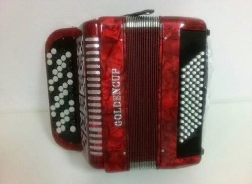 Acordeon 72 Bajos Diatonico Golden Cup Jh5072rd