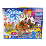 Juego De Masas Color Clay Fiesta Con Tortas